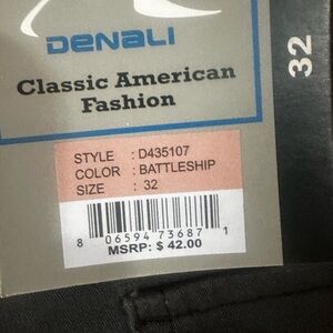 Denali Classic American Fashion Pants - Battleship Gray